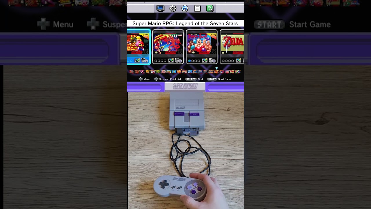 SNES Classic Edition ~ Unboxing AND Gameplay #short #nintendo #snes #retro #videogames #classicgames