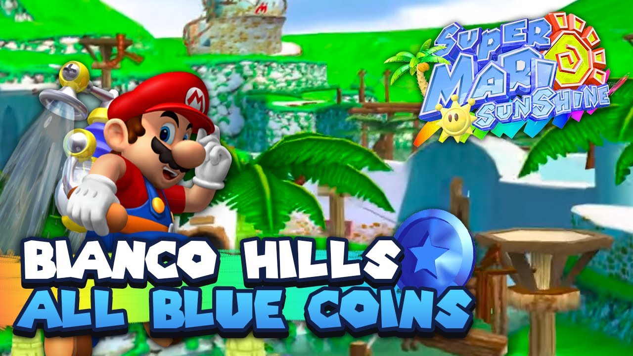 All 30 Blue Coins in Bianco Hills Guide | Super Mario Sunshine | 3D All Stars Nintendo Switch