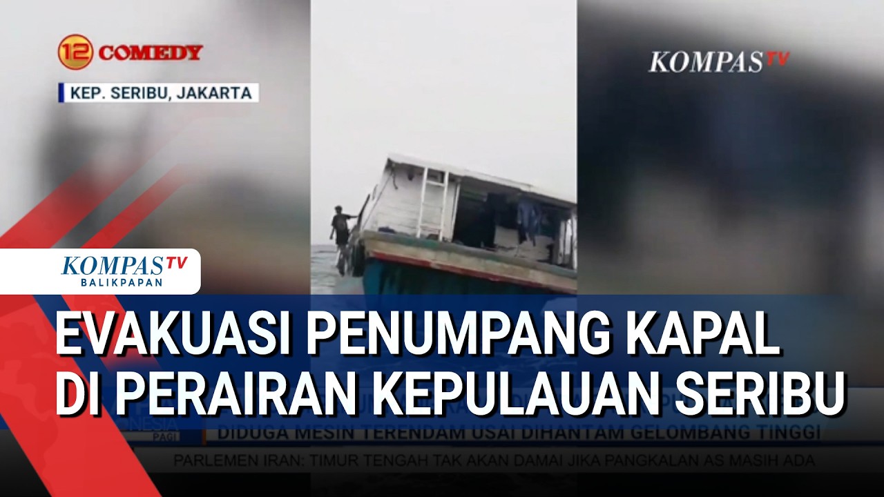 Evakuasi Penumpang Kapal di Perairan Kepulauan Seribu