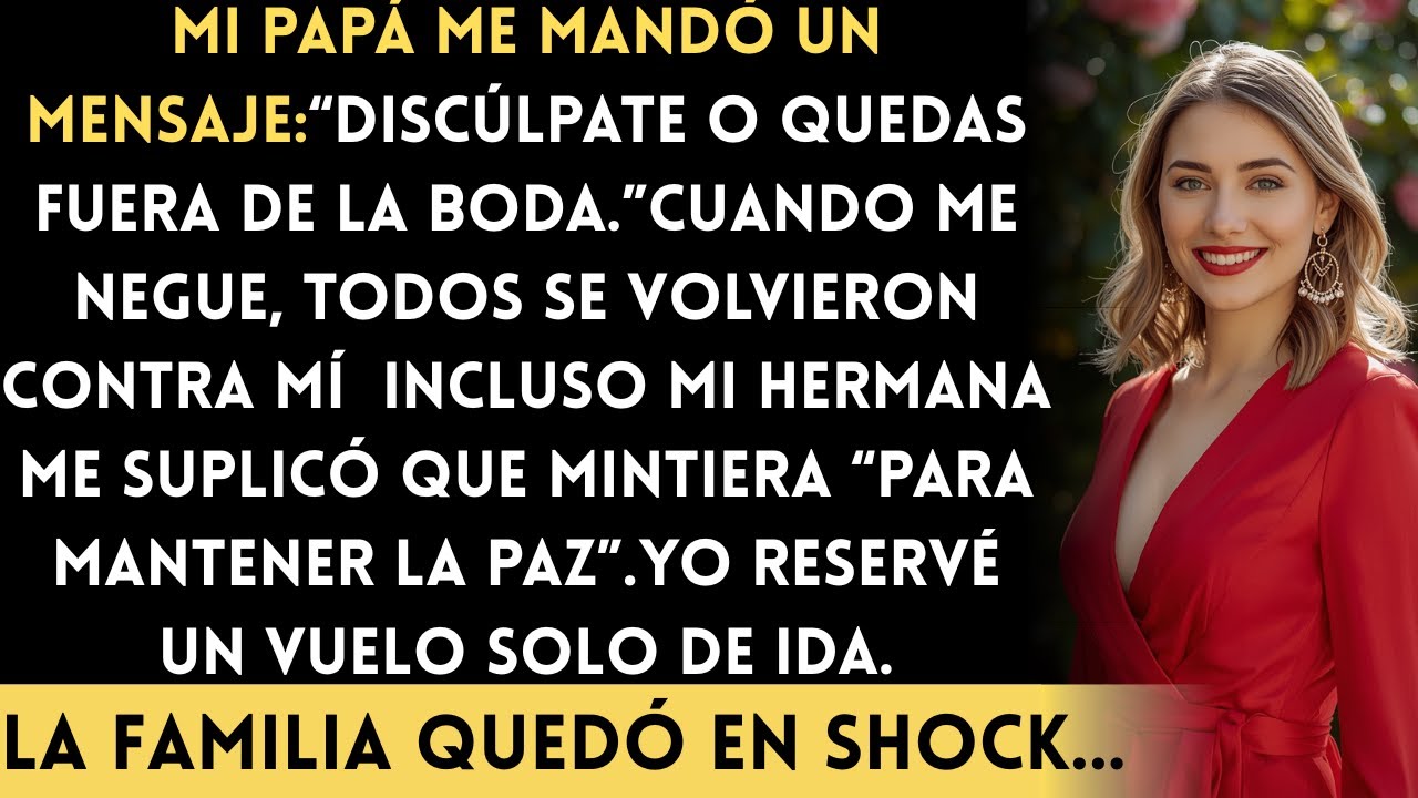Mis padres me dijeron: Discúlpate o quedas fuera de la boda… así que me fui sola a las Maldivas...