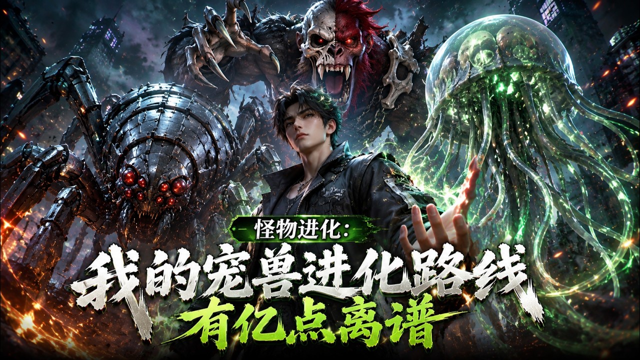 🔔新番上线🔔《怪物进化：我的宠兽进化路线有亿点离谱》地星异变，万物疯狂进化。高三少年高鹏觉醒怪物进化系统，别人契约神兽，他专收废柴怪物！楼道蜘蛛、濒死猿猴、胆小水母，在他手中一路进化成顶级神宠。#漫剧