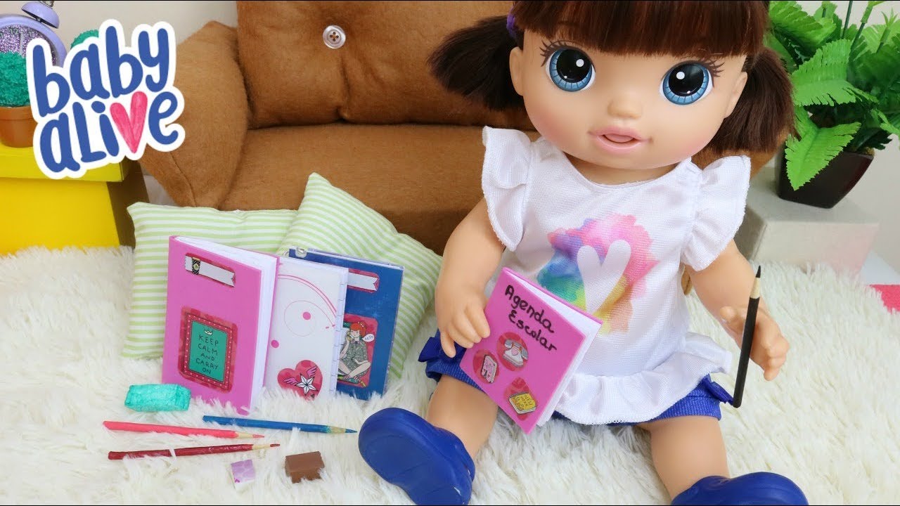 MATERIAL ESCOLAR PARA BONECA FÁCIL E RÁPIDO