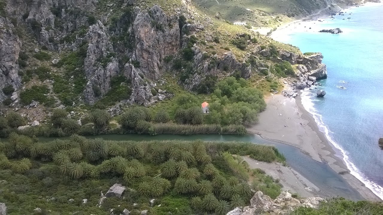 From Rethimno to Preveli Beach, Crete - Greece 2017 (speed 4x)