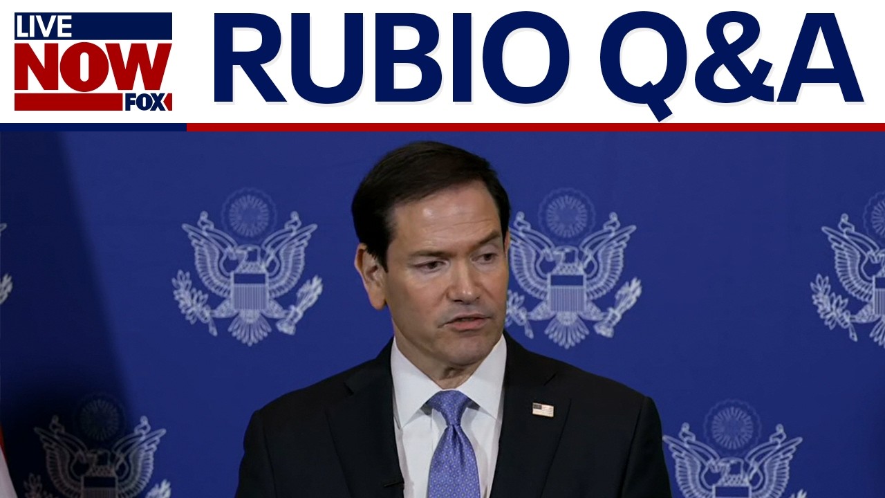 Rubio speaks to reporters after meeting with Russian Foreign Minister