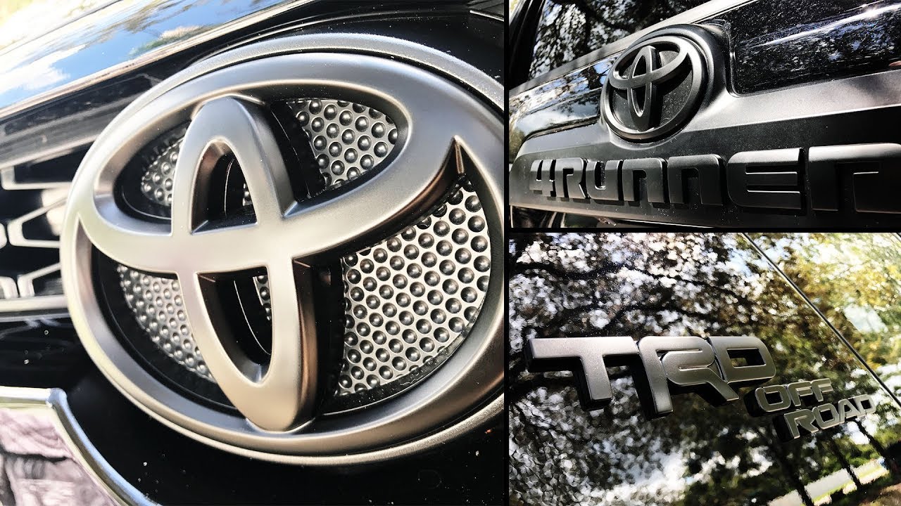 How To Blackout The Emblems On Toyota 4Runner TRD Offroad