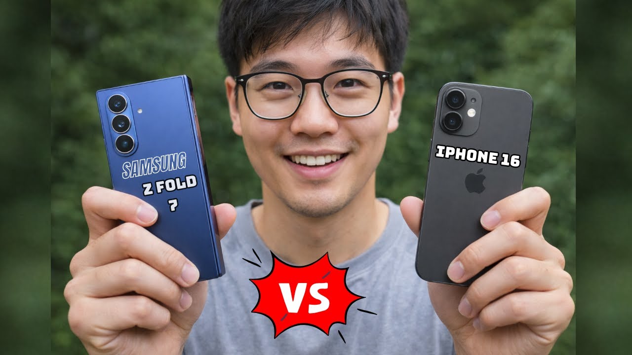 SAMSUNG Z FOLD 7 VS APPLE IPHONE 16