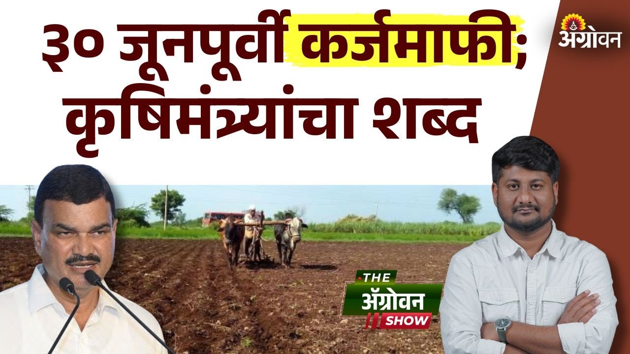 Farmer Loan Waiver : शेतकऱ्यांनी मानसिकता बदलावी; कृषिमंत्र्यांचं आवाहन| Agrowon