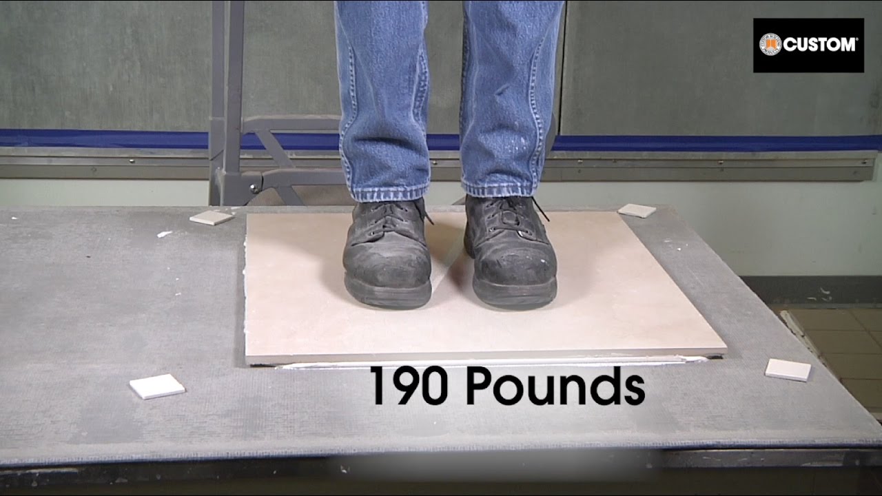 VersaBond - LFT Weight Test: Can your Mortar Stand up to Large Format Tile?