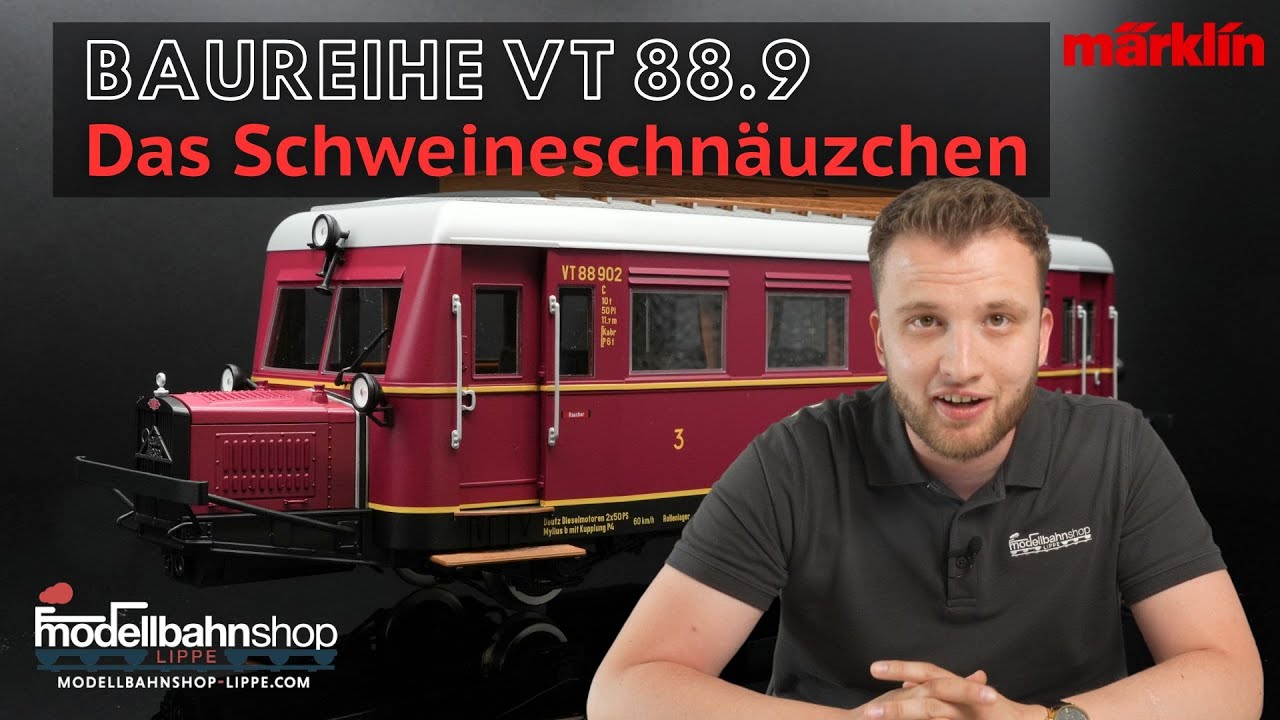 Nenn's einfach Schweineschnäuzchen! | VT88.9 | Dieseltriebwagen | DB | III | Spur 1 | MSL | Märklin