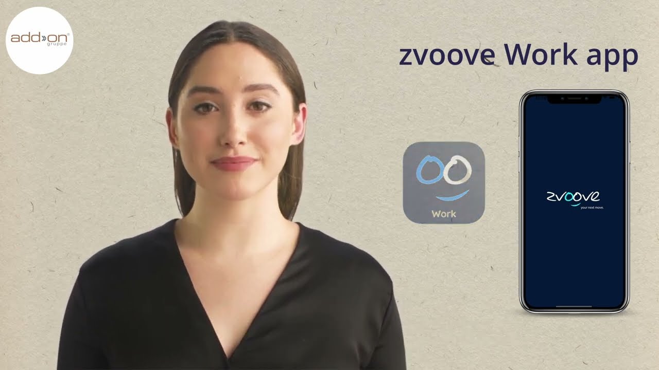zvoove Work app für Mitarbeiter add on