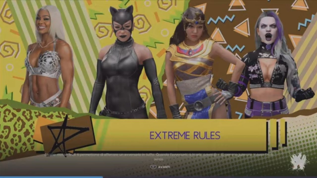 WWE2K24 Women Phase 3 Girone 9 Day 1 Jade Cargill, Catwoman, Cleopatra, Black Rose