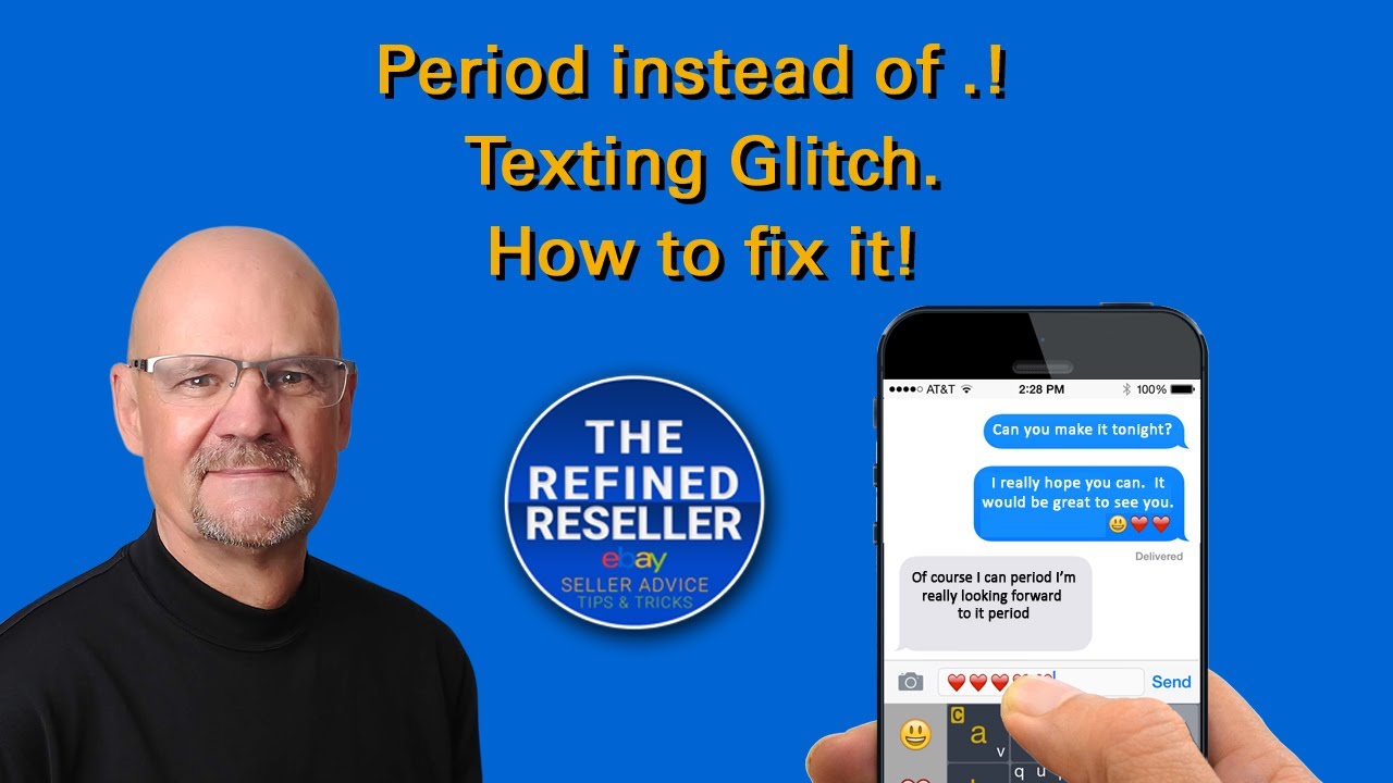 Cell Phone Text Dictation Issue.  Period instead of Punctuation 
