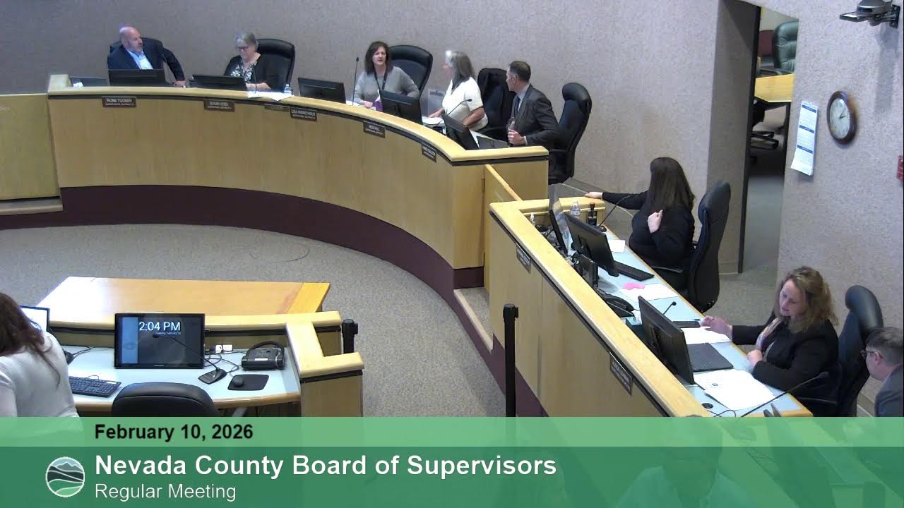 Nevada County Board of Supervisors Meeting February 10, 2026