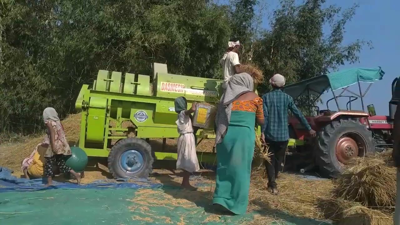 DASMESH PADDY THRESHER VILLAGE ASSAM CHANNEL