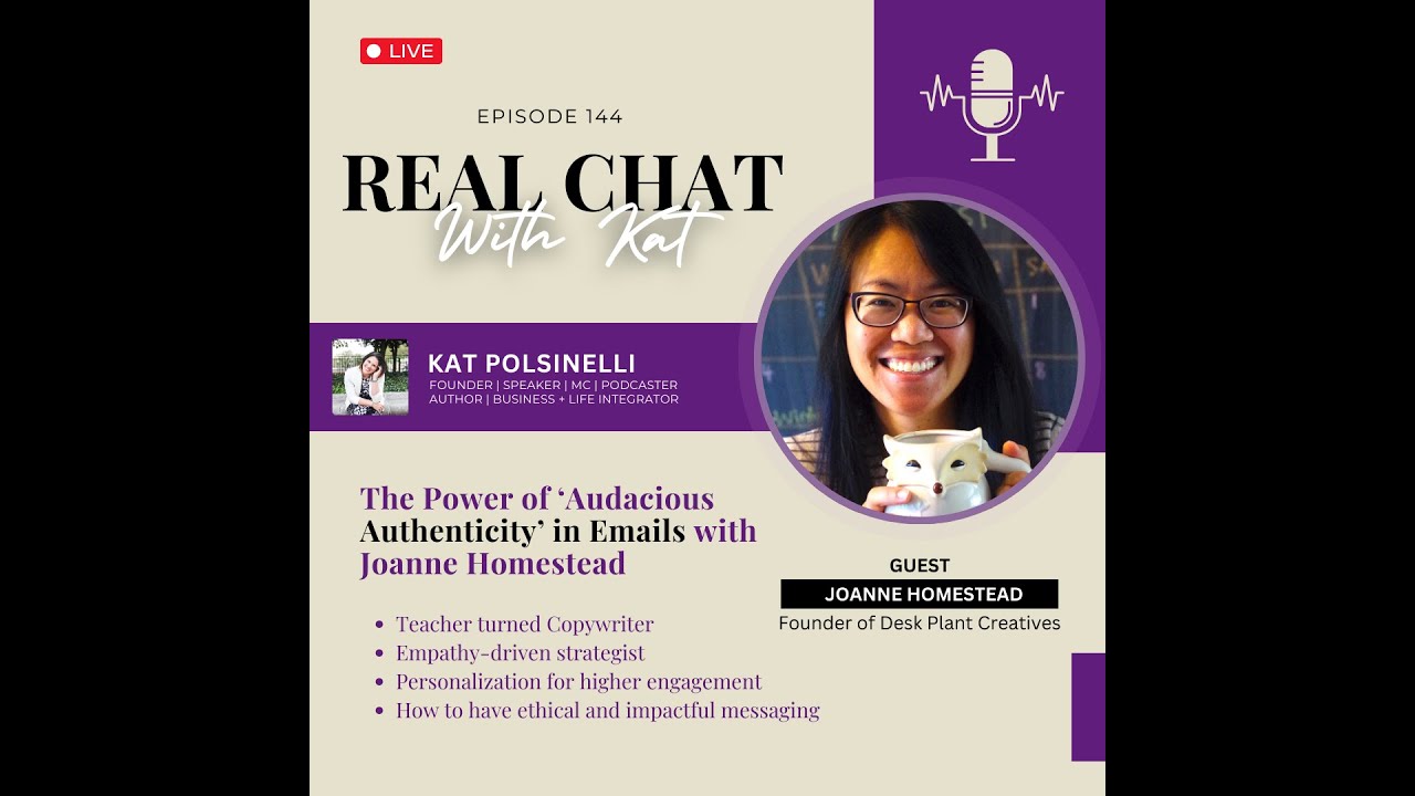 The Power of 'Audacious Authenticity' in Emails w/ Joanne Homestead
