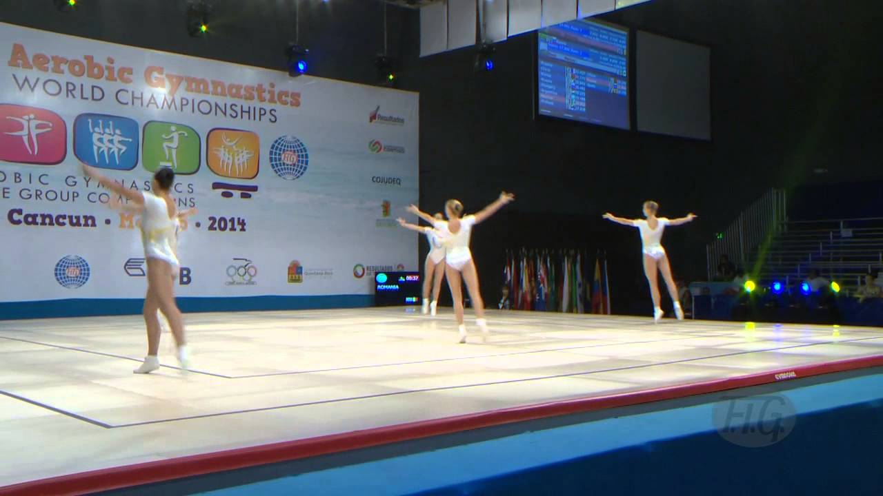 ROMANIA Group  -- 2014 Aerobic Worlds, Cancun (MEX), Qualifications -- We are Gymnastics !
