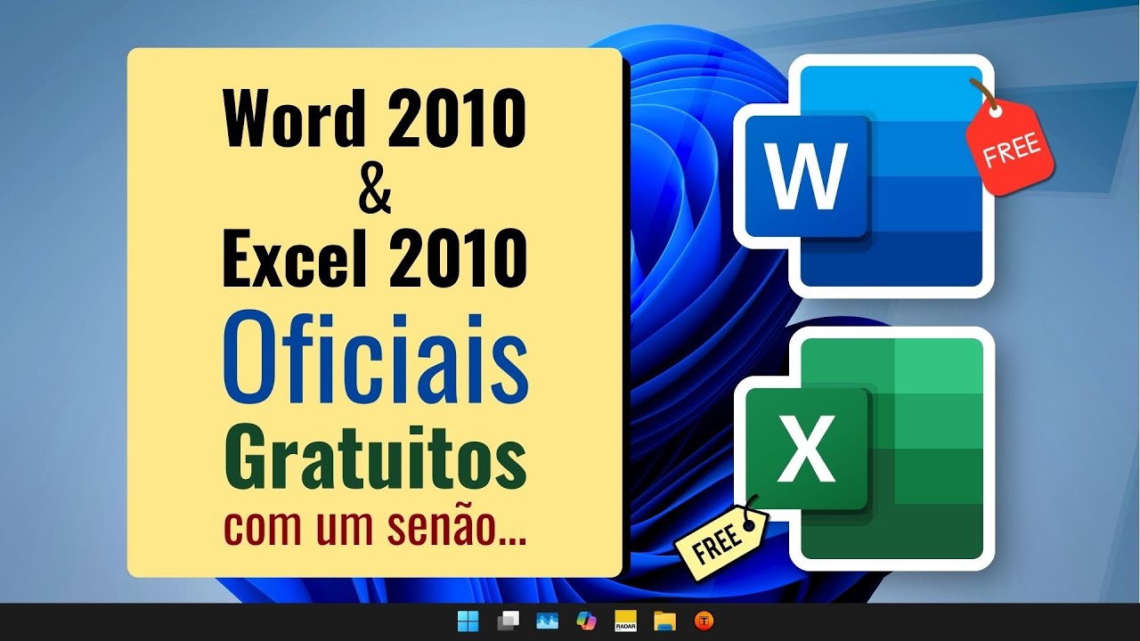 Word e Excel 2010 grátis, download oficial Microsoft