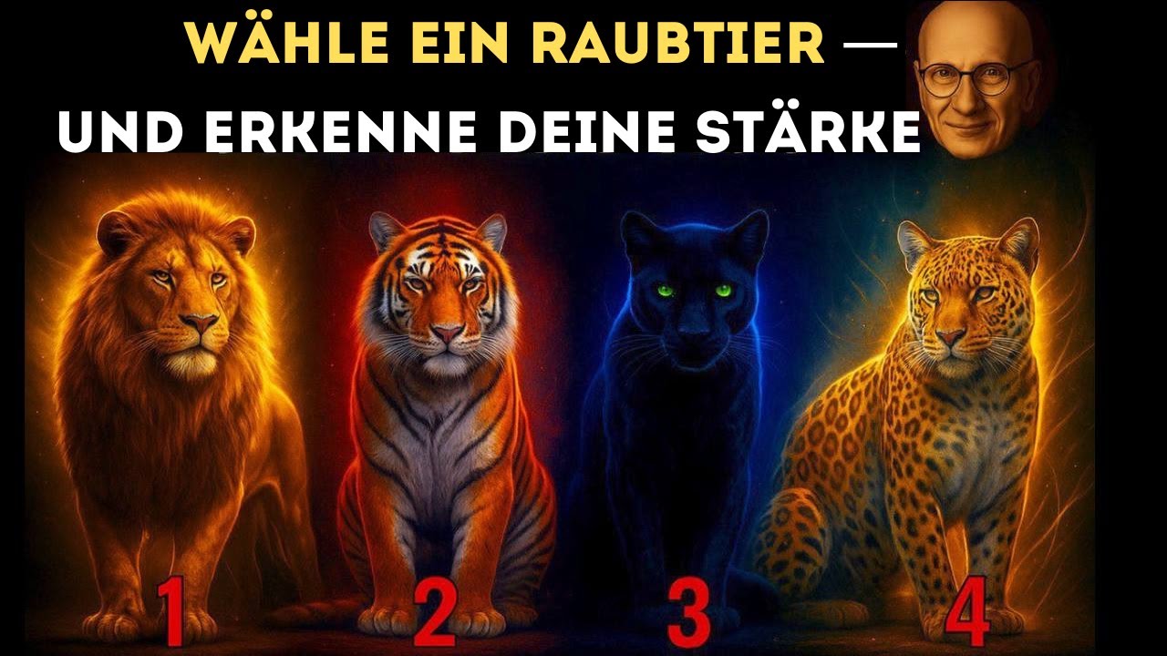 DU HAST DIESES RAUBTIER NICHT ZUFÄLLIG GEWÄHLT… FINDE DIE GANZE WAHRHEIT ÜBER DICH HERAUS.