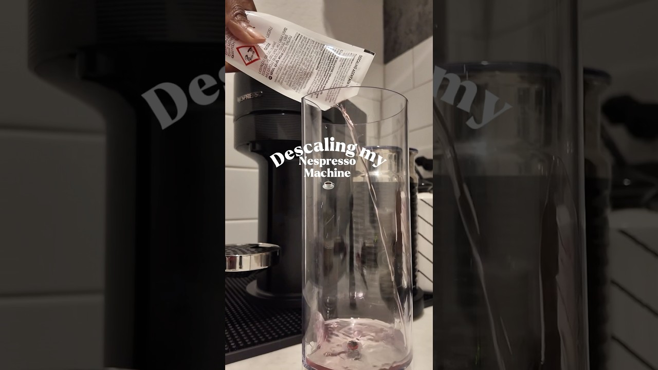 How to descale the Nespresso Machine #nespressovertuo #descaling #shorts