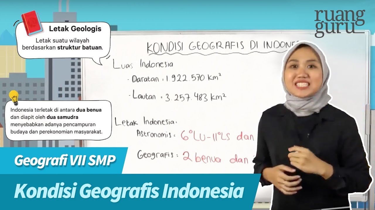 ruangbelajar - Geografi VII SMP - Kondisi Geografis Indonesia | bimbel online