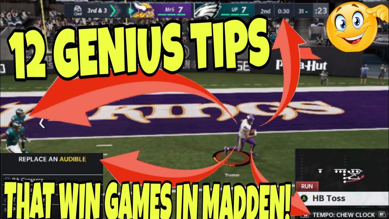 DO THIS EVERY GAME! 12 GENIUS Tips & Tricks That Will Help You WIN MORE GAMES in Madden NFL 21!