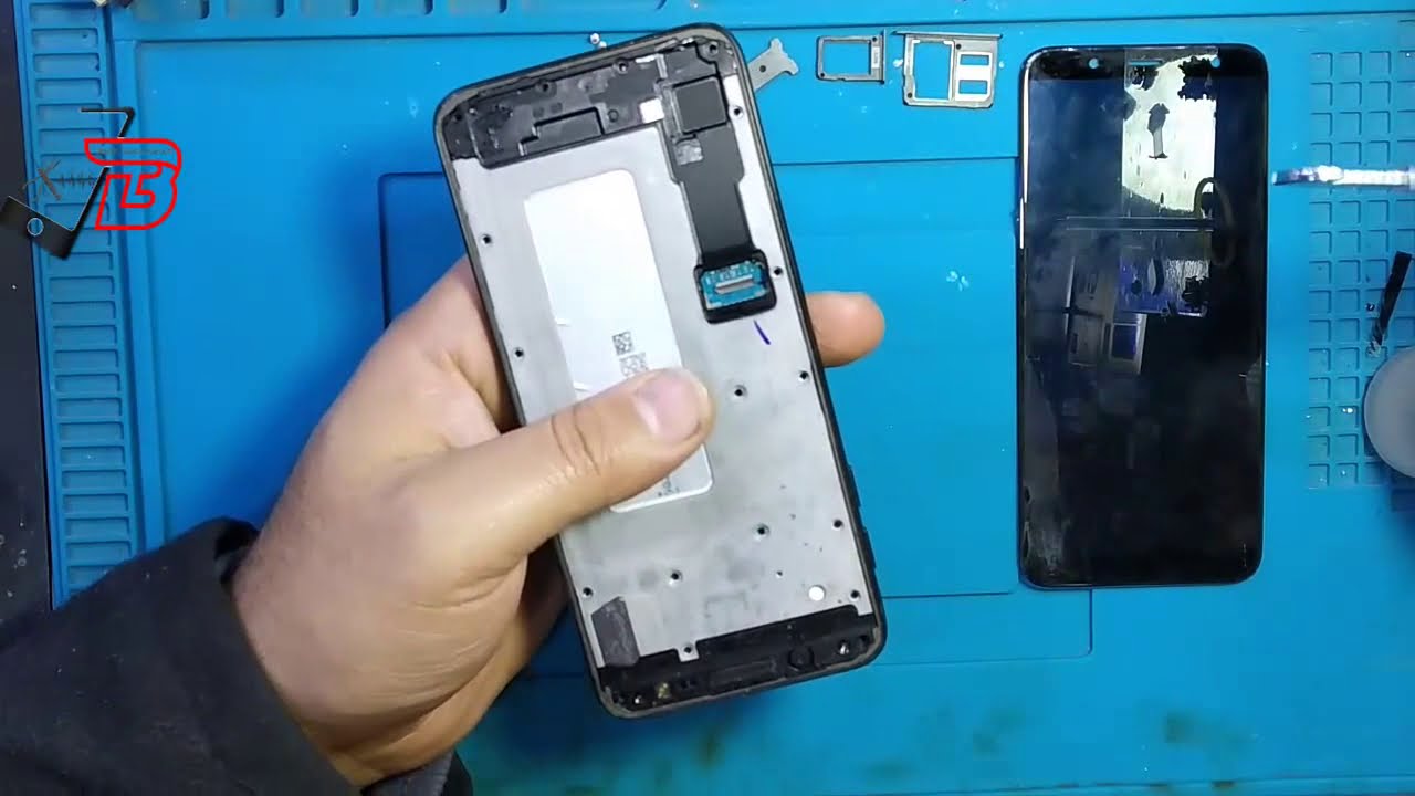 طريقة فتح وإصلاح زر الباوو J6 How to open and repair the Power button samsung j600G