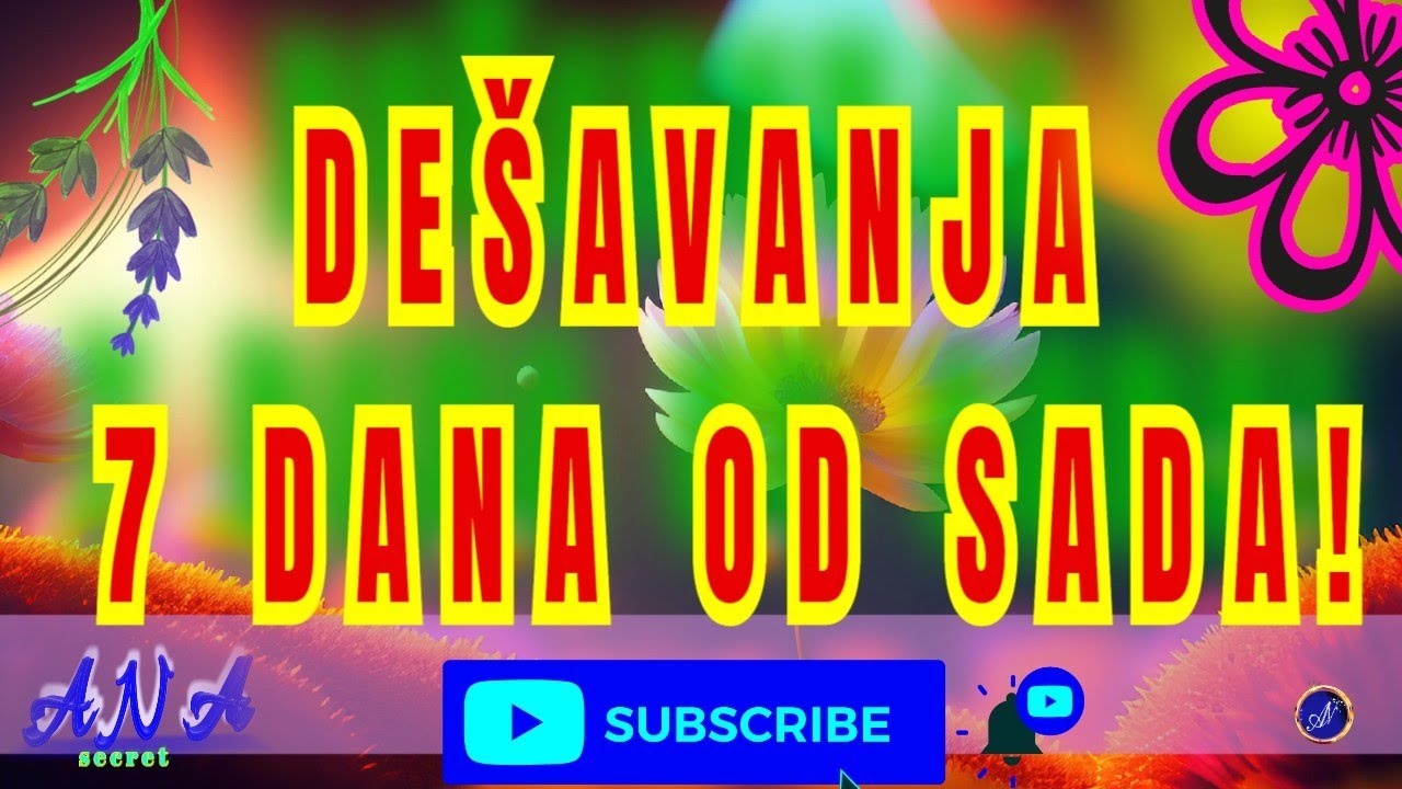 DEŠAVANJA ZA 7 DANA! OD SADA! UPOZORENJE NA VREME
