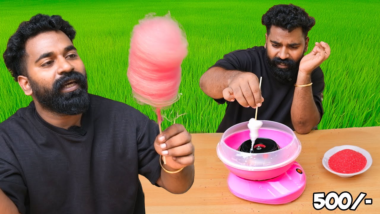 കുഞ്ഞൻ പഞ്ഞിമിട്ടായി യന്ത്രം | Mini Cotton Candy Machine | M4 Tech Vlog |