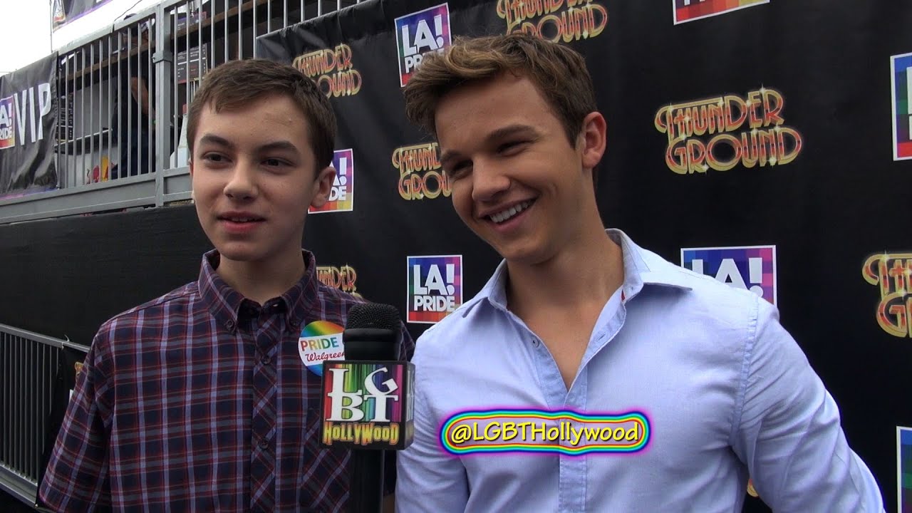 HAYDEN BYERLY & GAVIN MACINTOSH Roller Skating at LA Pride! 2015