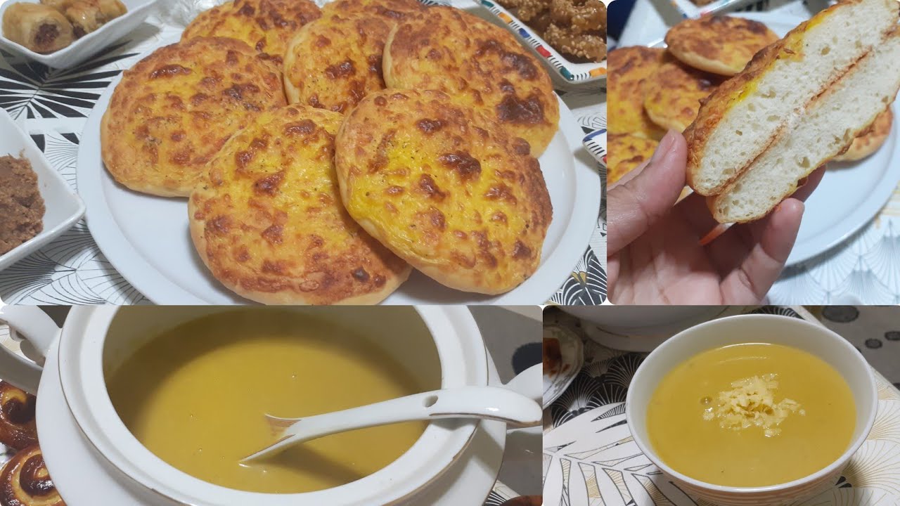 ألذ فطائر بعجينة خفيفة و قطنية بصلصة جد سهلة وسريعة👌مع شوربة بالخضار روعة
