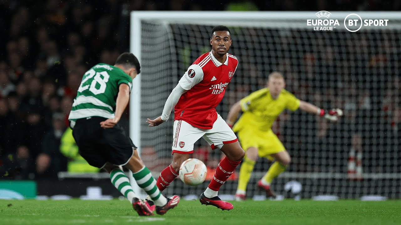 INSANE! 😲 Sporting Star Pedro Gon&ccedil;alves Scores 46-Yard Screamer Against Arsenal