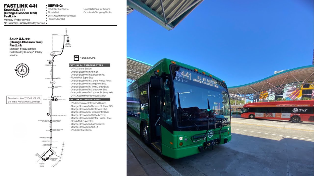 121-413 on FastLink 441 to Downtown Kissimmee Lynx Intermodal Station