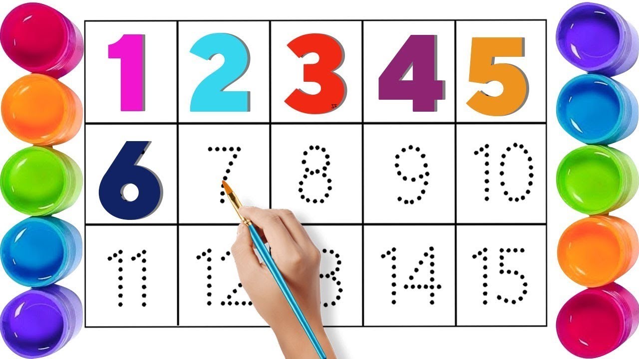 1 se 15 tak counting | १ से १५ तक | Toddlers learning video step by step | drawing tutorial #ginti