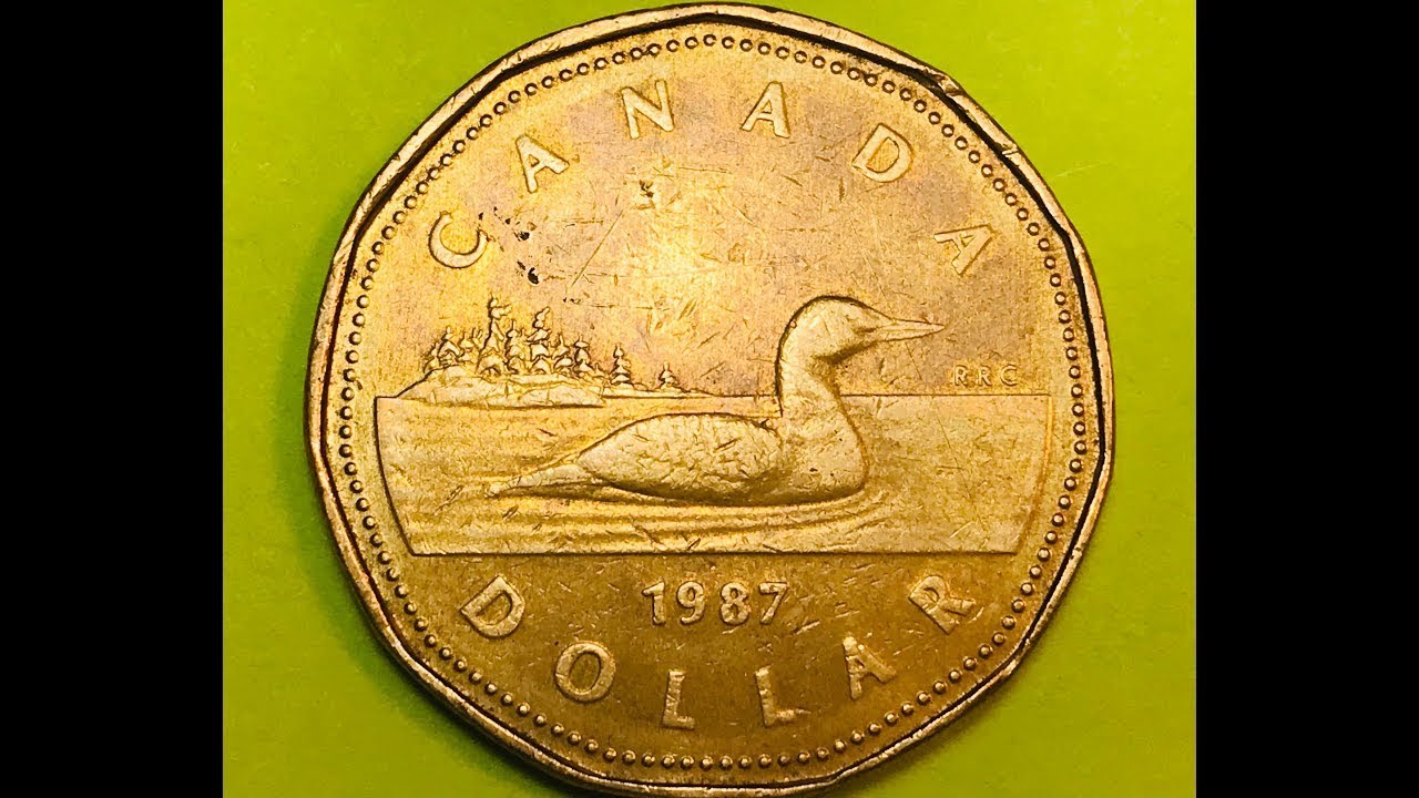 Canada 1987 Loonie One Dollar Coin