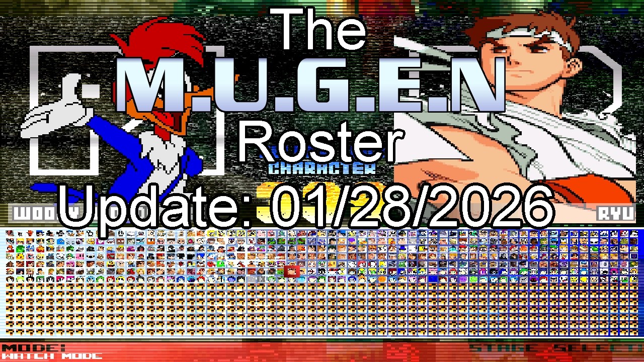 My Mugen Roster Characters (Update: 01/28/2026) (Part 16)