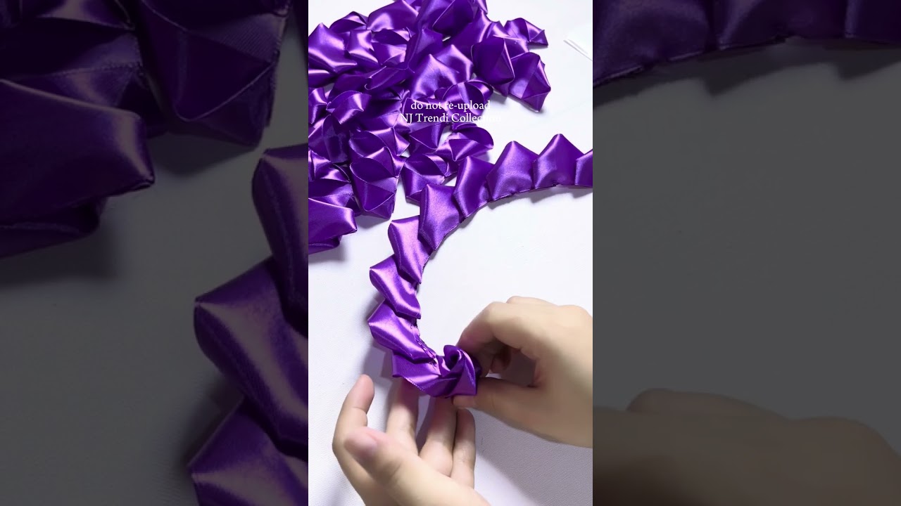 How do I make Ribbon Rose Tutorial #satinrose #ribbonroses