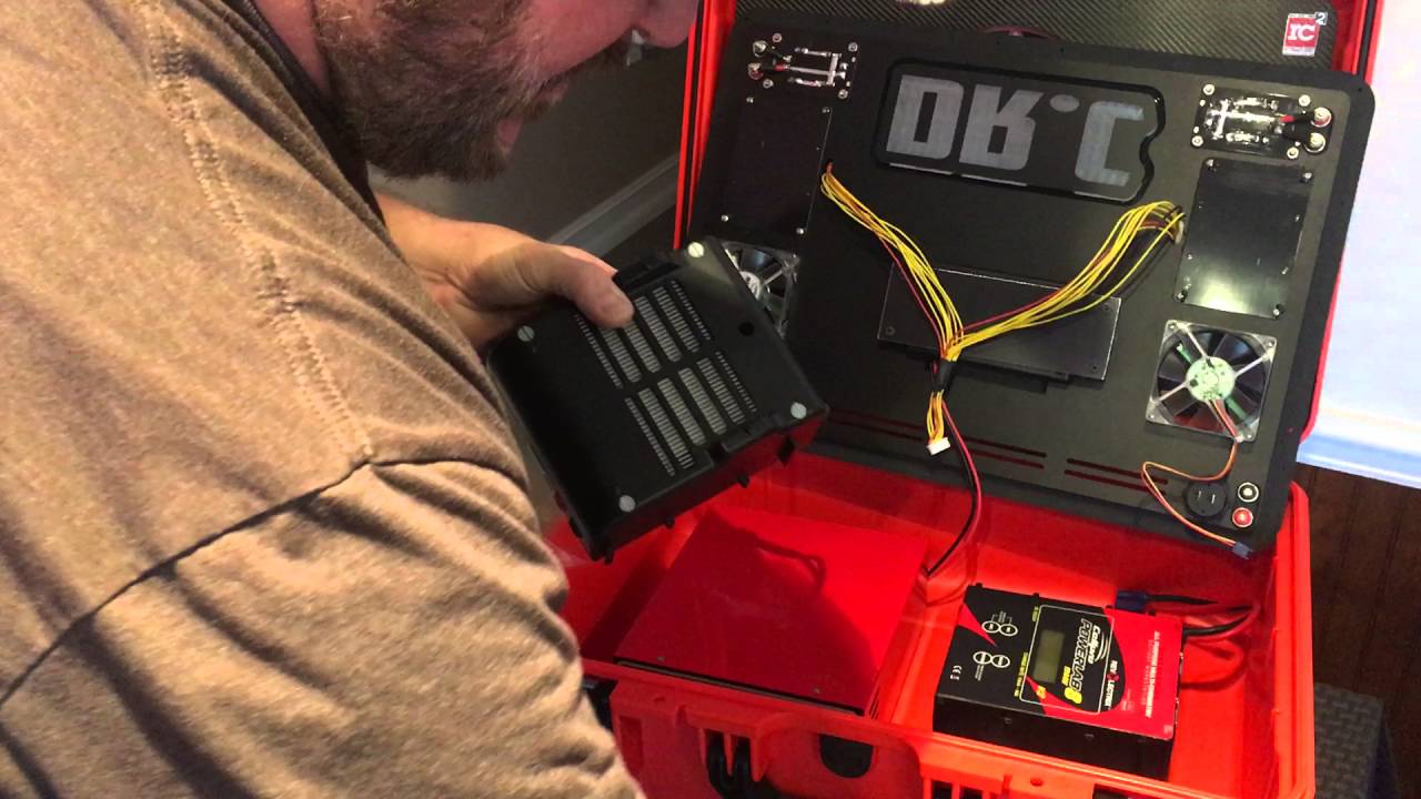 Revolectrix PL8 mounting system and Bump Controller for charge cases. Rotor Craft RC
