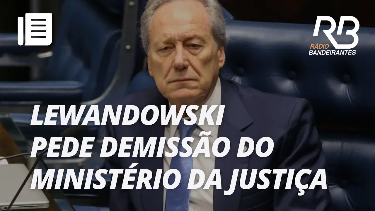 Ministro Ricardo Lewandowski entrega pedido de demiss&atilde;o a Lula