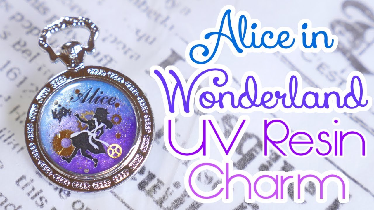 Alice in Wonderland UV Resin Charm | Watch Me Craft