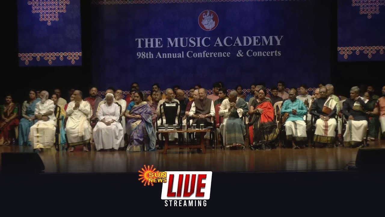 🔴LIVE : Music Academy சார்பில் TM Krishna-க்கு சங்கீத கலாநிதி விருது வழங்கும் விழா | Chennai