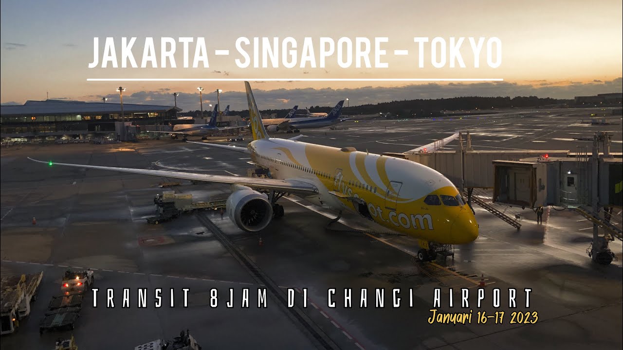 PENGALAMAN DENGAN MASKAPAI SCOOT DARI JAKARTA KE TOKYO (transit via changi singapur 8 jam) | #vlog1