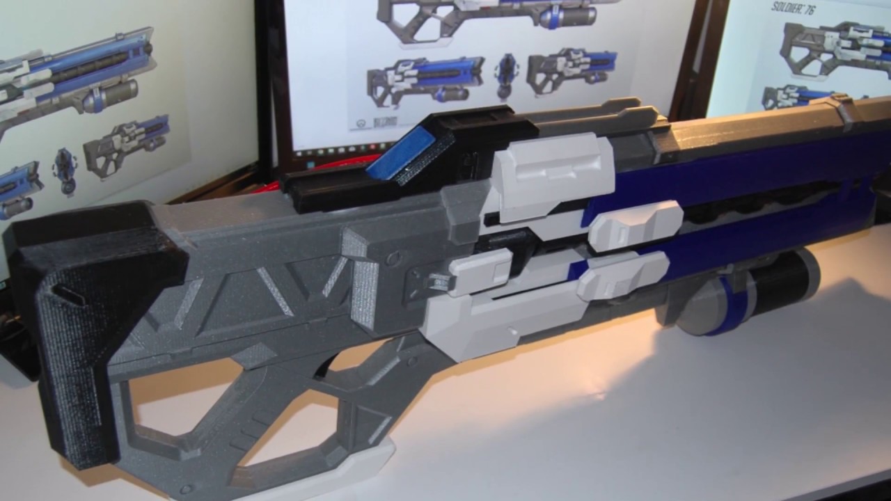 Overwatch Soldier 76 rifle Cosplay Gun