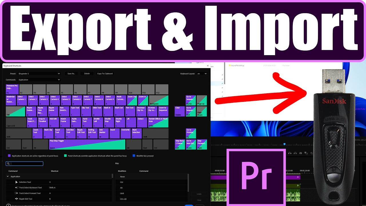 How to Export Keyboard Shortcuts Premiere Pro