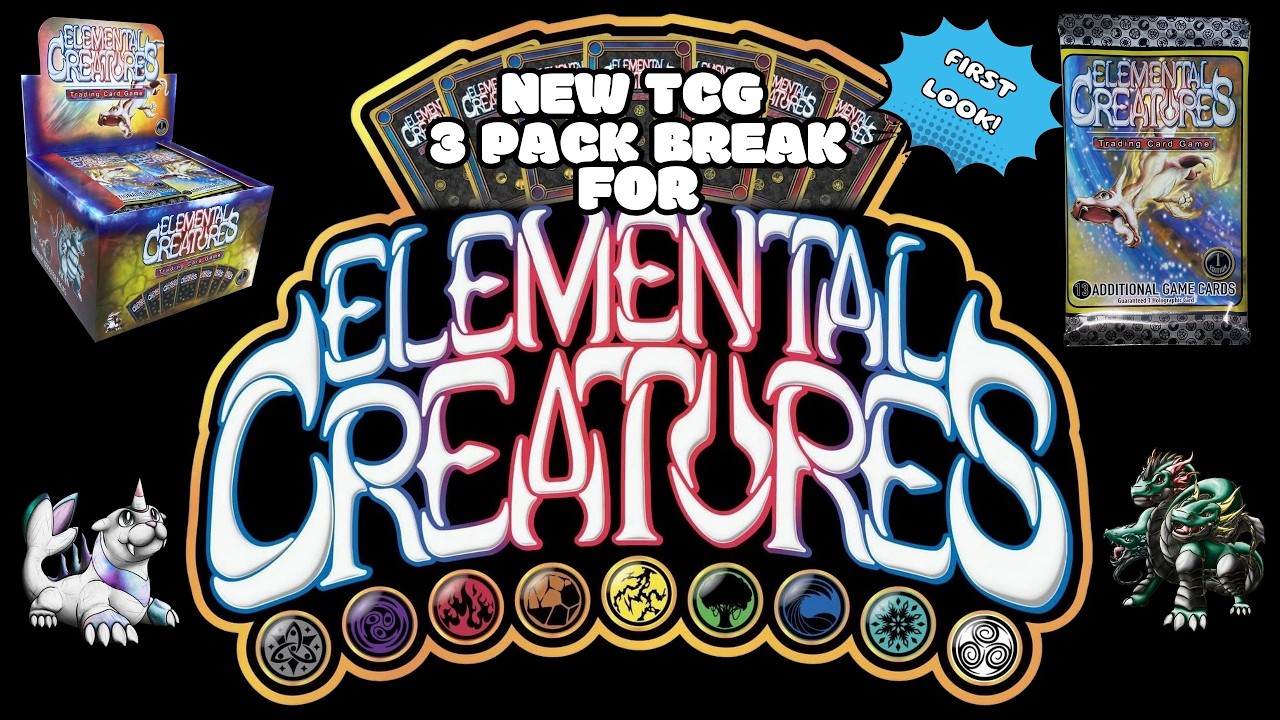 Elemental Creatures - 3 Pack Break - New TCG First Look