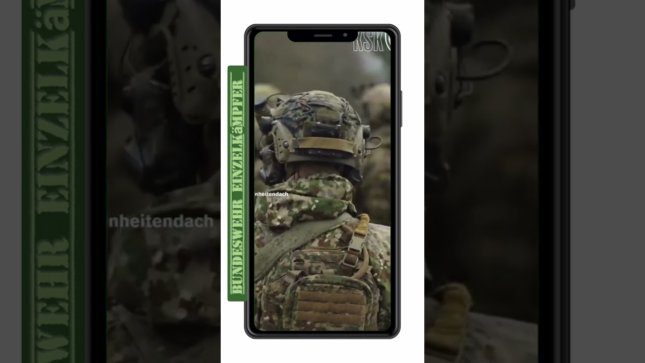 Einzelkämpfer der deutschen Bundeswehr.