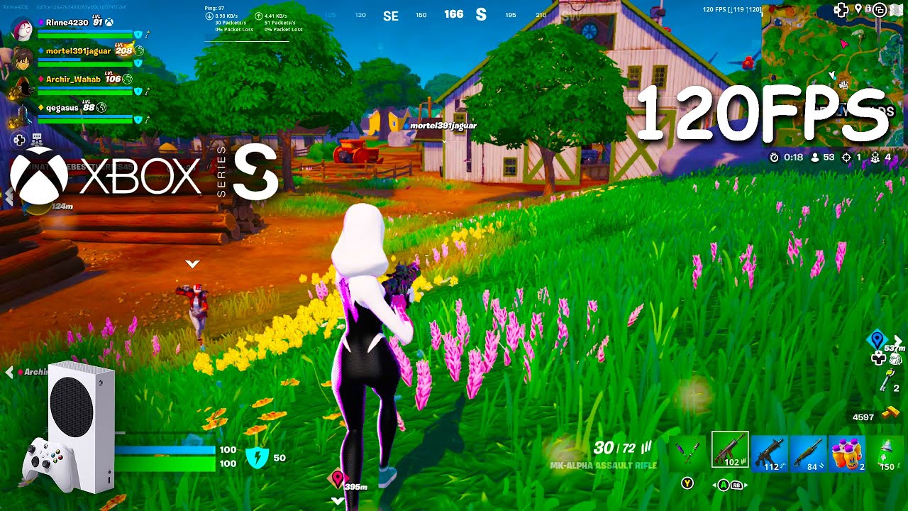 Fortnite Gameplay Xbox Series S 120FPS