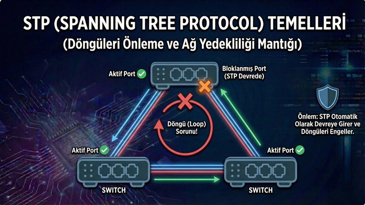 STP Spanning Tree Protocol Temelleri