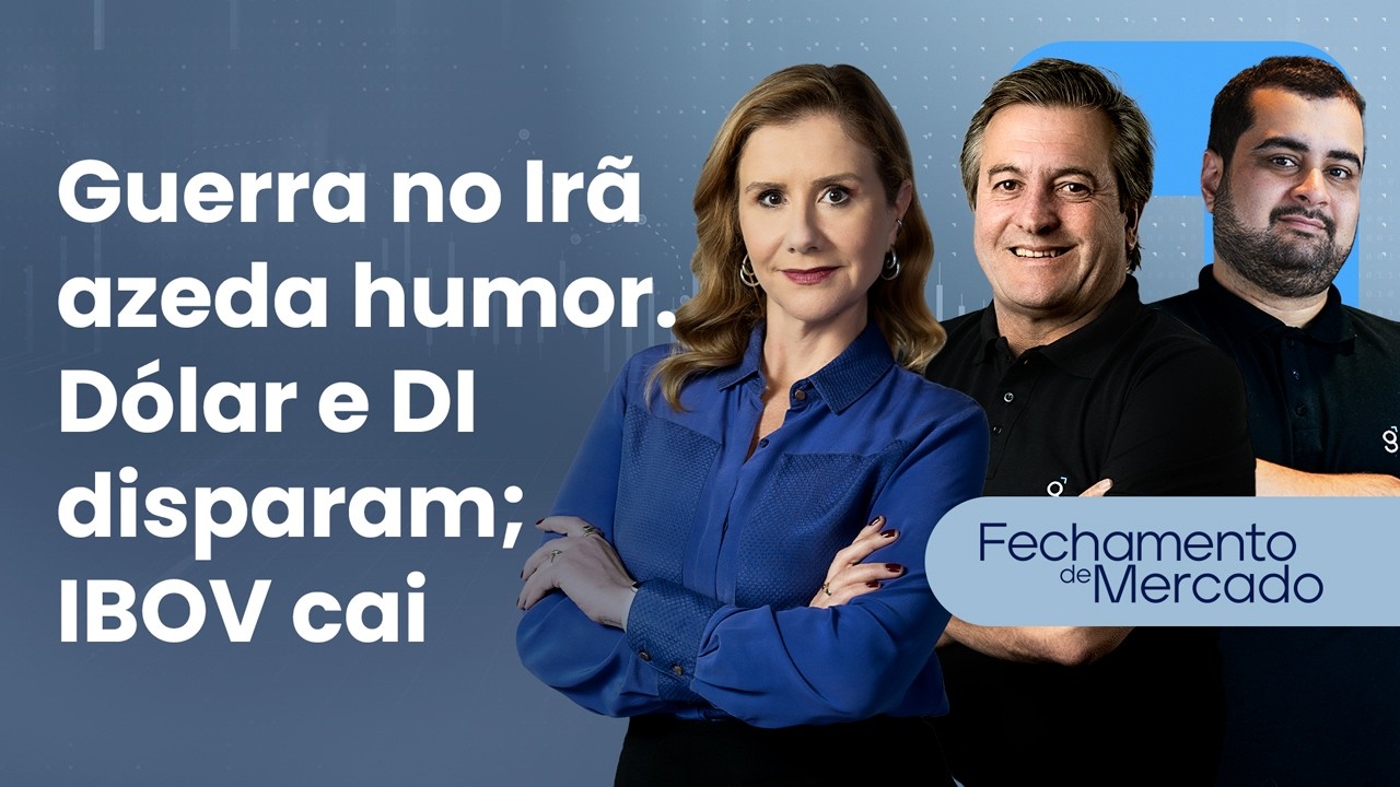 🔴 03/03/26 Guerra no Irã azeda humor | Dólar e DI disparam; IBOV cai | Fechamento de Mercado