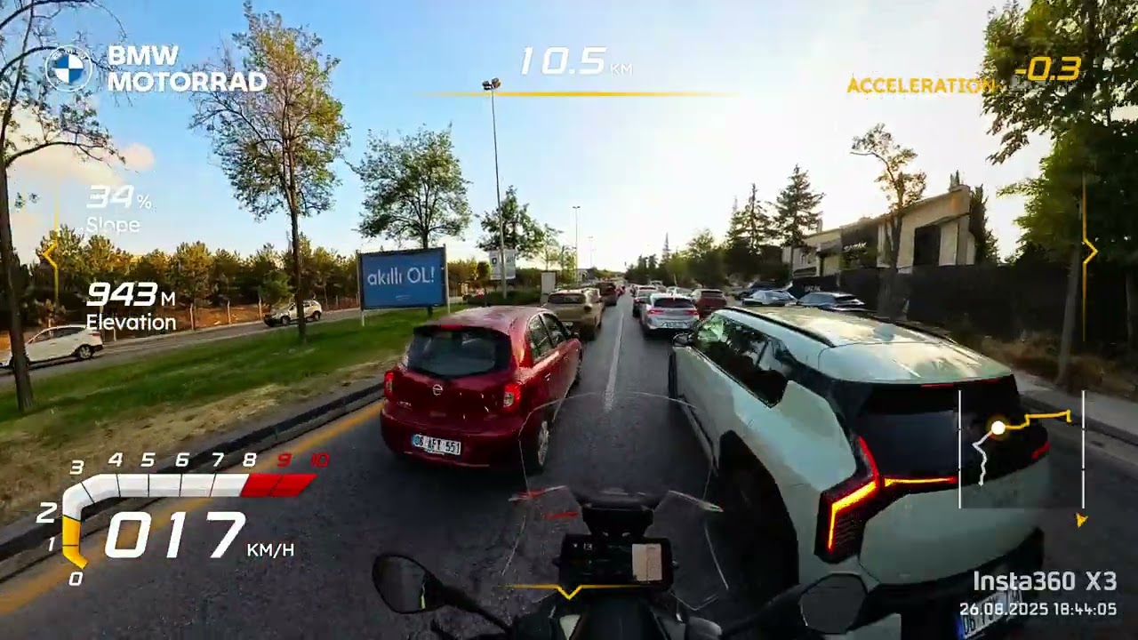 BMW CE 04 elektrikli scooter ile Balgat'tan İncek'e gidiyoruz