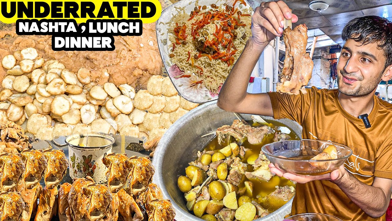 3 UNDERRATED Food Spots In PESHAWAR|Halwa Puri,Kabuli Pulao,Namkeen Rosh,Alo Gosht,TakaTakTawa Piece